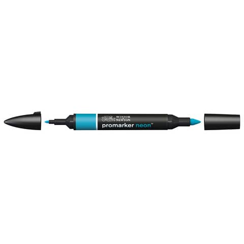 Pennarelli Winsor&Newton Promarker doppia punta fine-larga - neon volt blue NN BL - 0205407